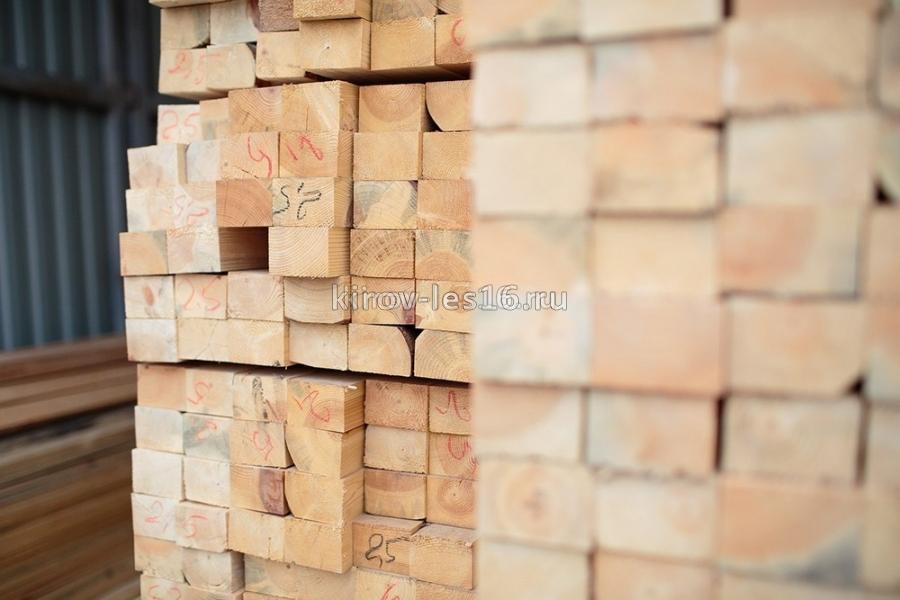 Брус сухой строганный 40х50 мм, длина 3,0 м